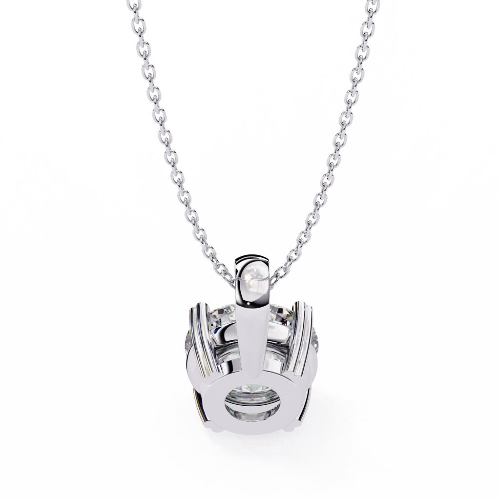 Diamond Solitaire Charm Pendant