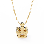 Diamond Solitaire Charm Pendant
