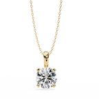 Diamond Solitaire Charm Pendant