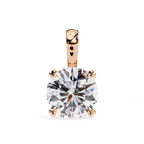 Diamond Solitaire Charm Pendant