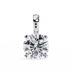 Diamond Solitaire Charm Pendant