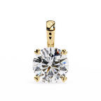 Diamond Solitaire Charm Pendant