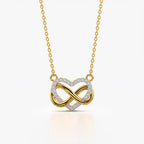 Infinity Heart Moissanite Pendant Necklace