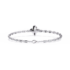 Floral Center Diamond Bracelet