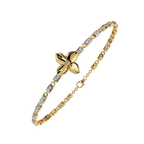 Floral Center Diamond Bracelet