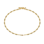 Floral Center Diamond Bracelet