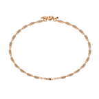 Floral Center Diamond Bracelet