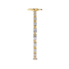 Floral Center Diamond Bracelet