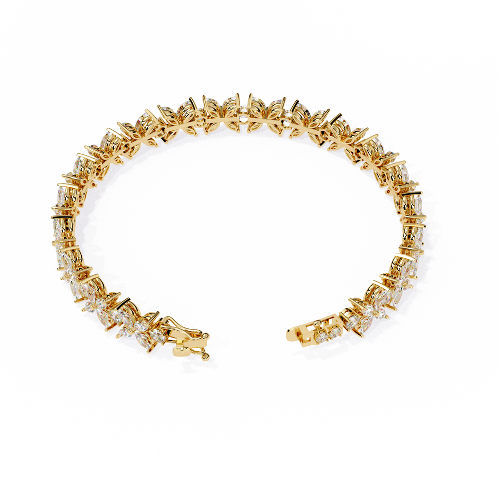 Floral Vine Diamond Bracelet