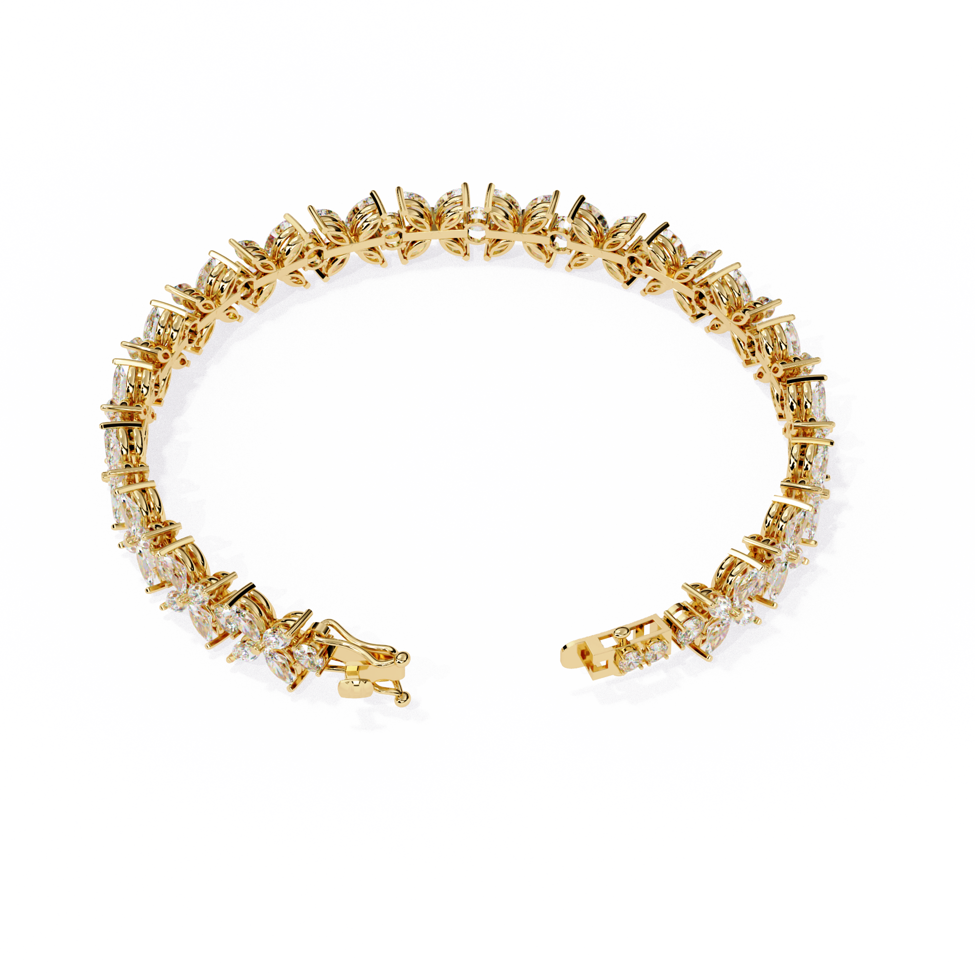 Floral Vine Diamond Bracelet