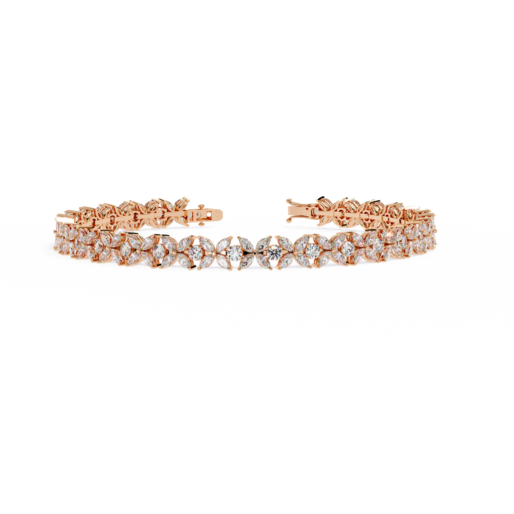 Floral Vine Diamond Bracelet