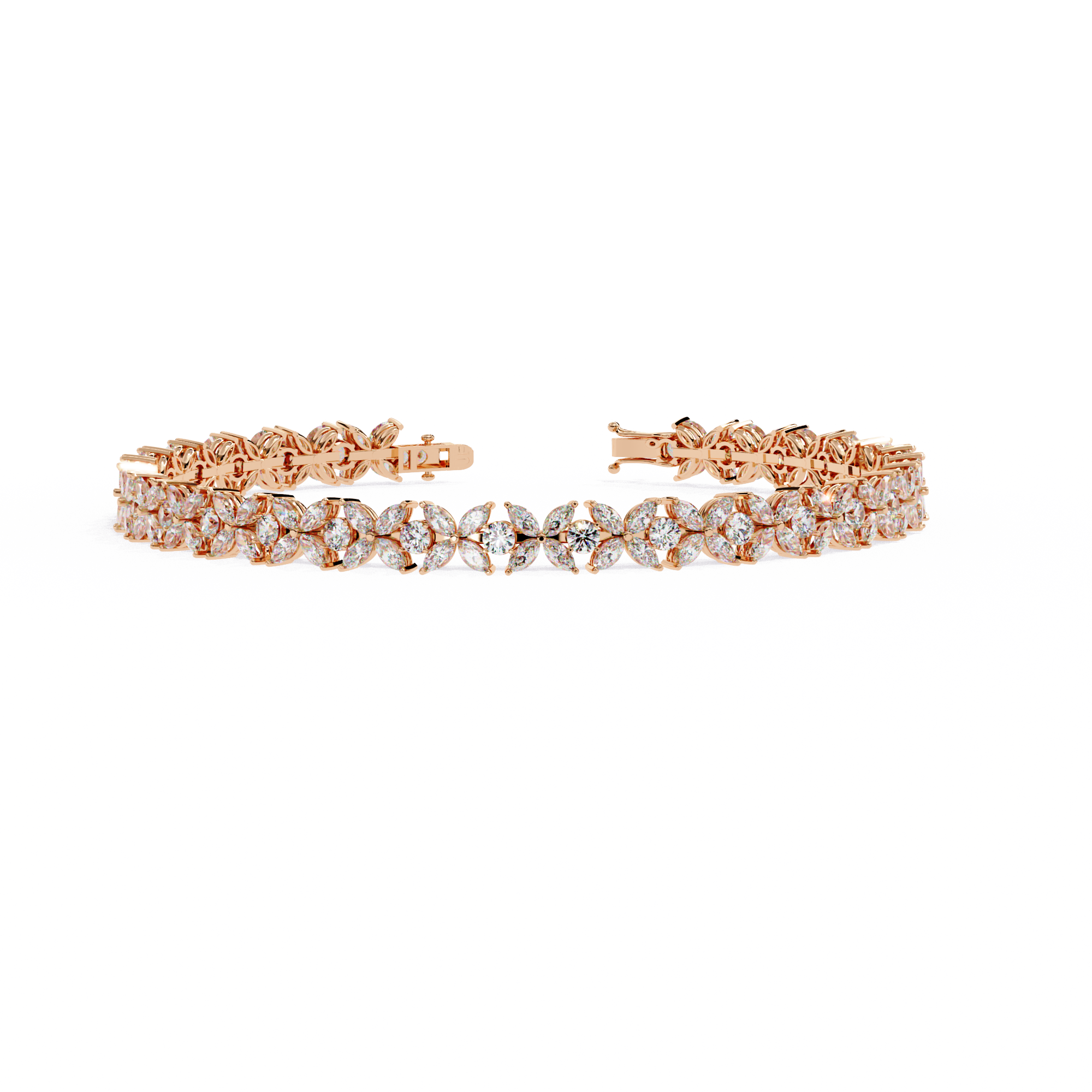 Floral Vine Diamond Bracelet