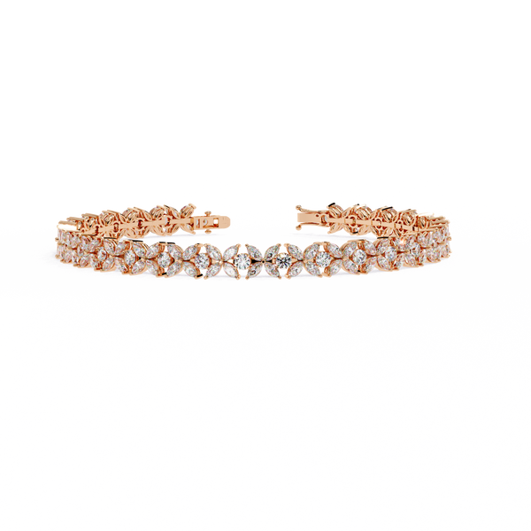 Floral Vine Diamond Bracelet
