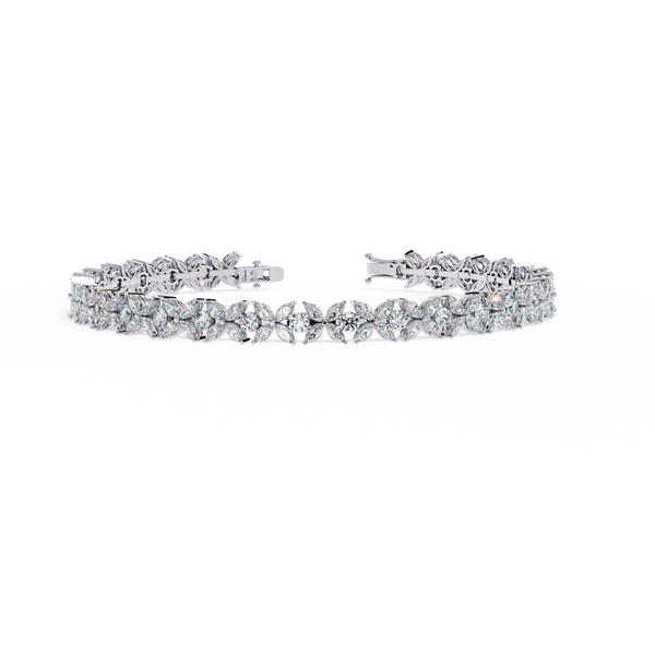 Floral Vine Diamond Bracelet