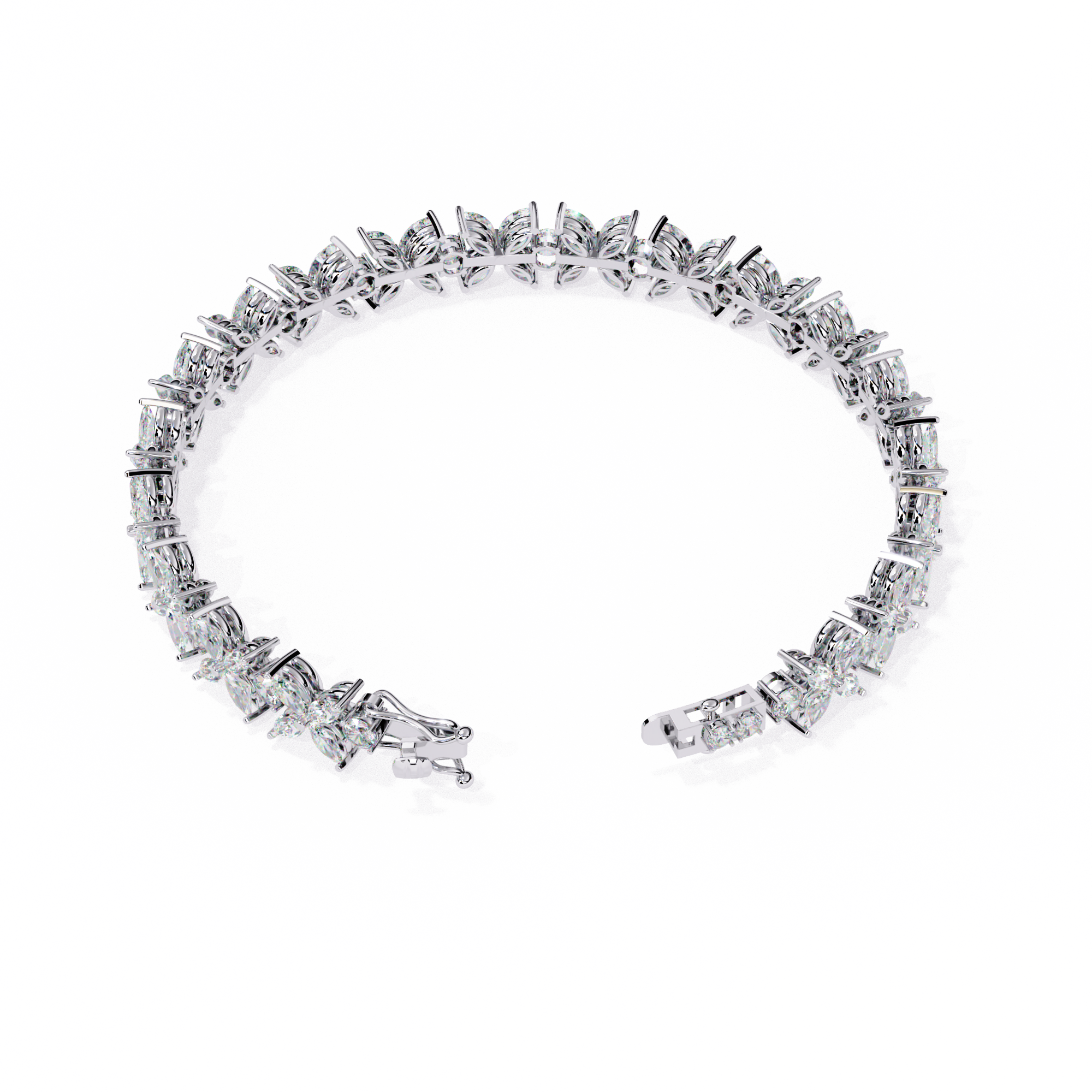 Floral Vine Diamond Bracelet