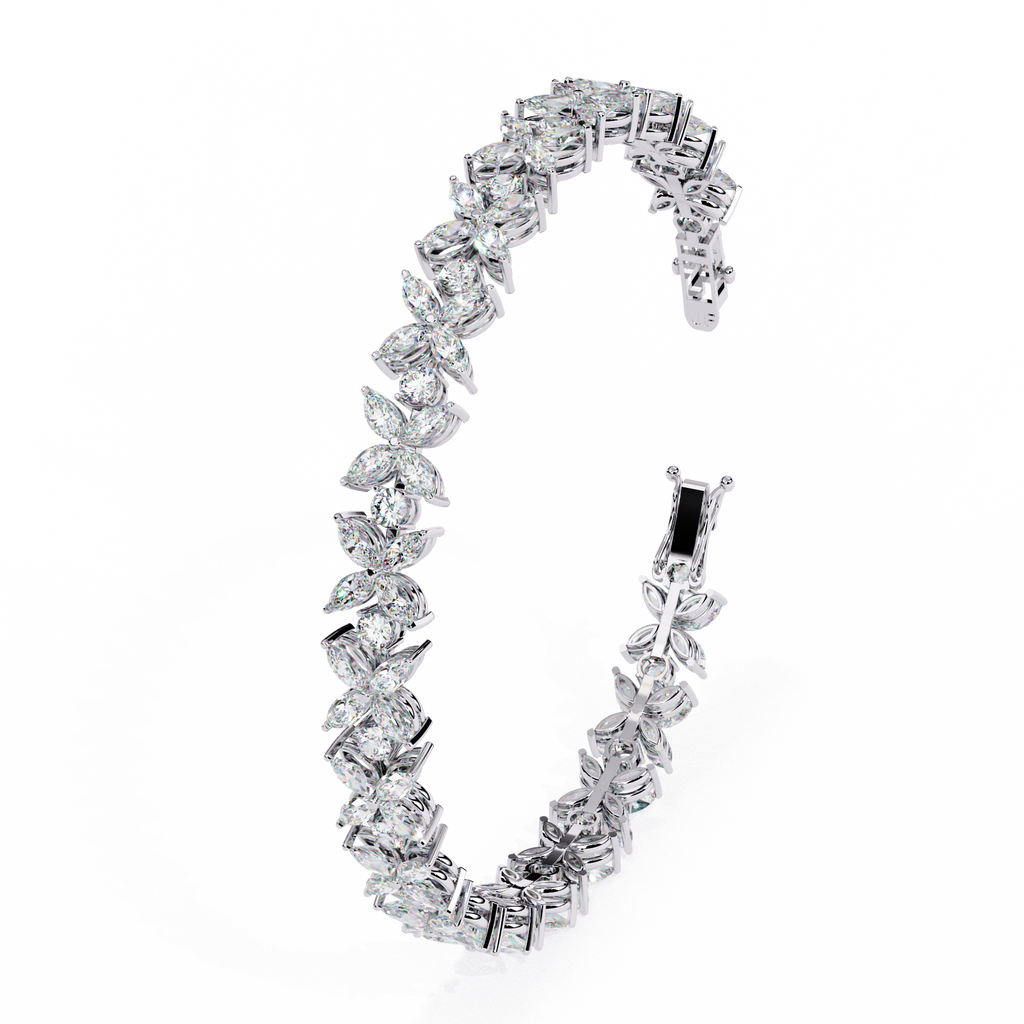 Floral Vine Diamond Bracelet