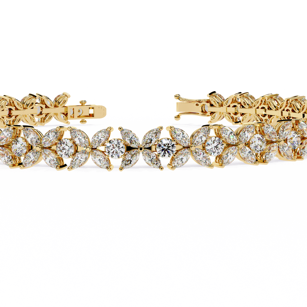Floral Vine Diamond Bracelet
