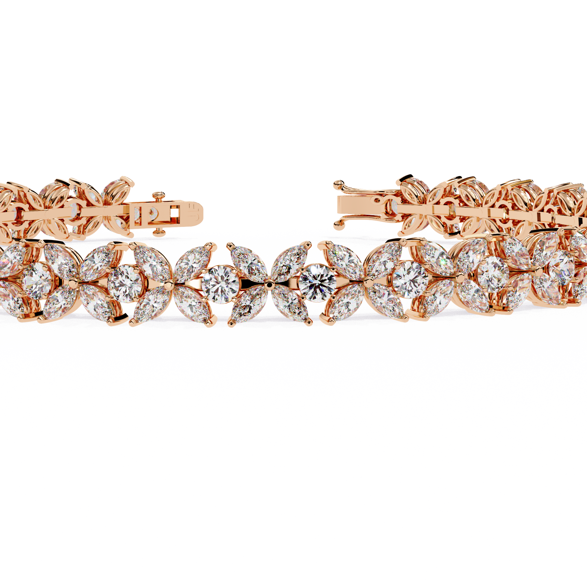 Floral Vine Diamond Bracelet