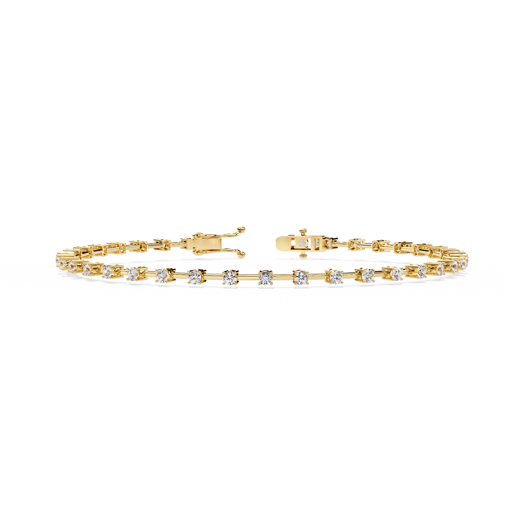 Delicate Diamond Line Bracelet