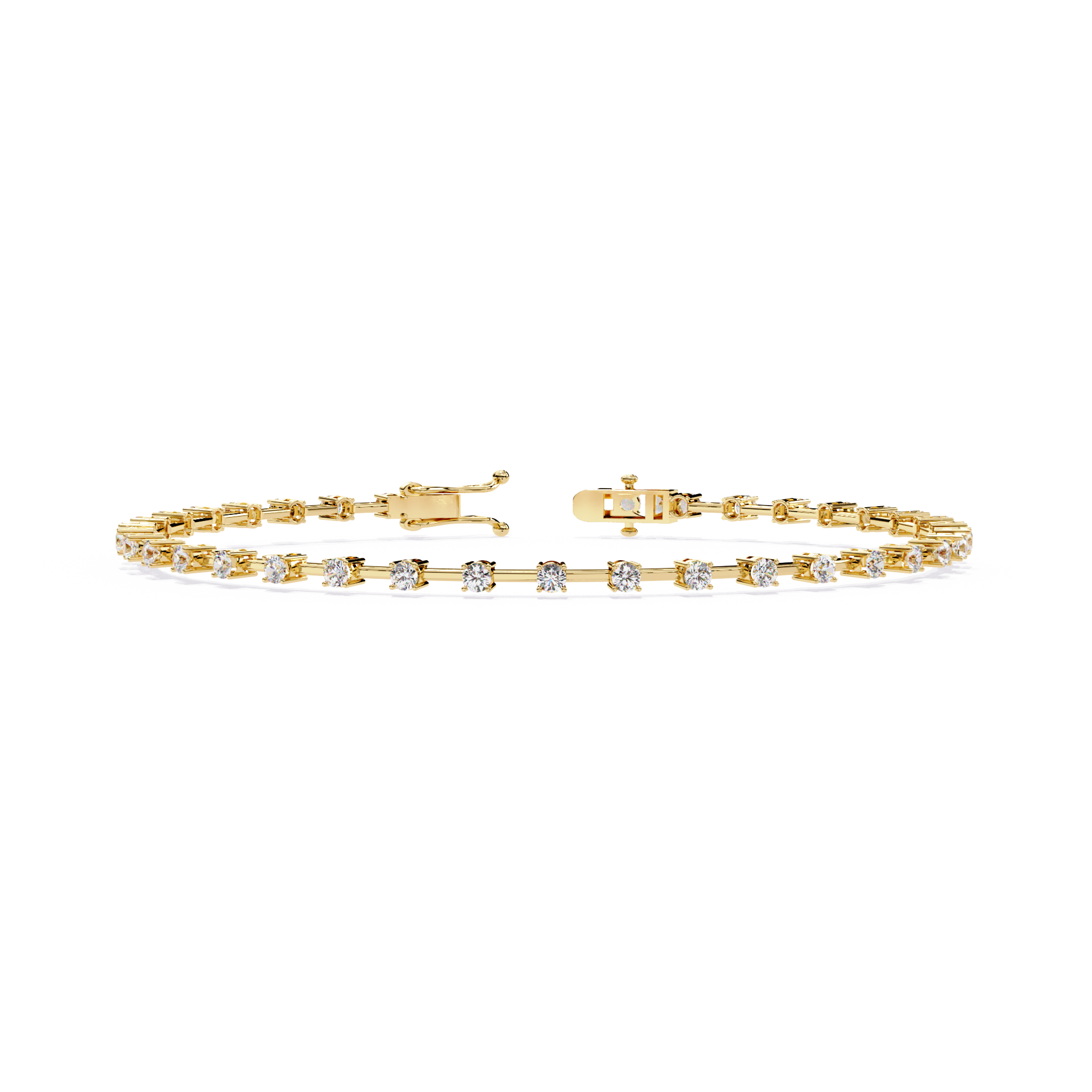 Delicate Diamond Line Bracelet