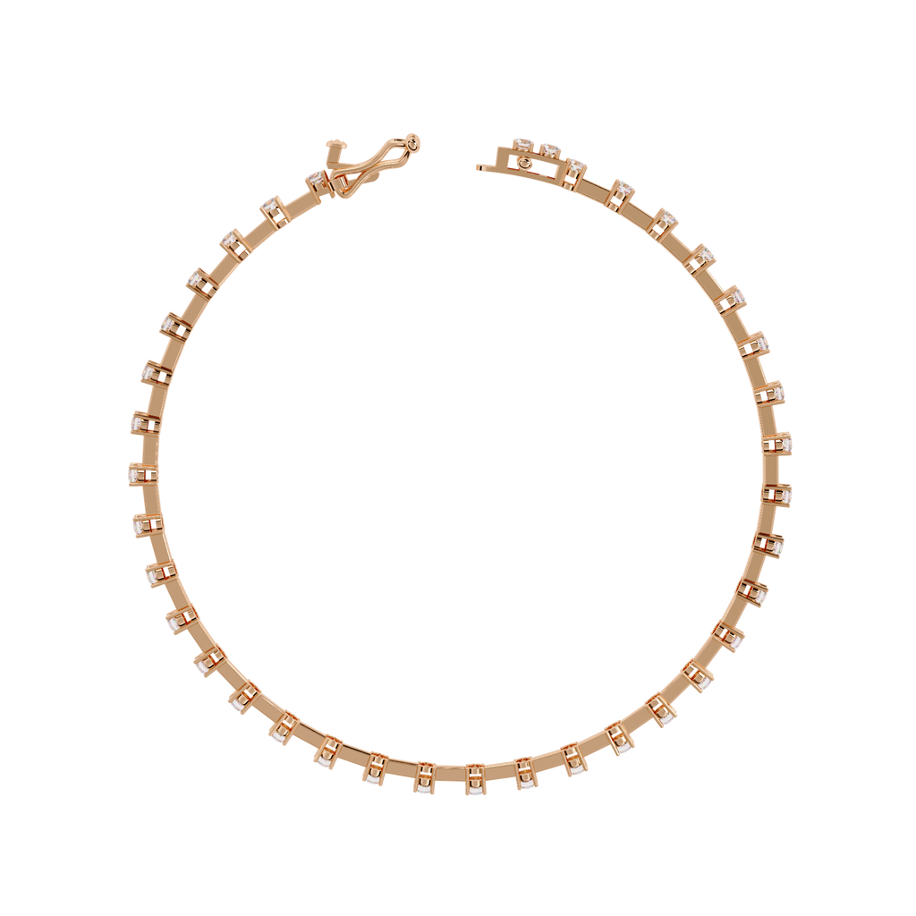 Delicate Diamond Line Bracelet