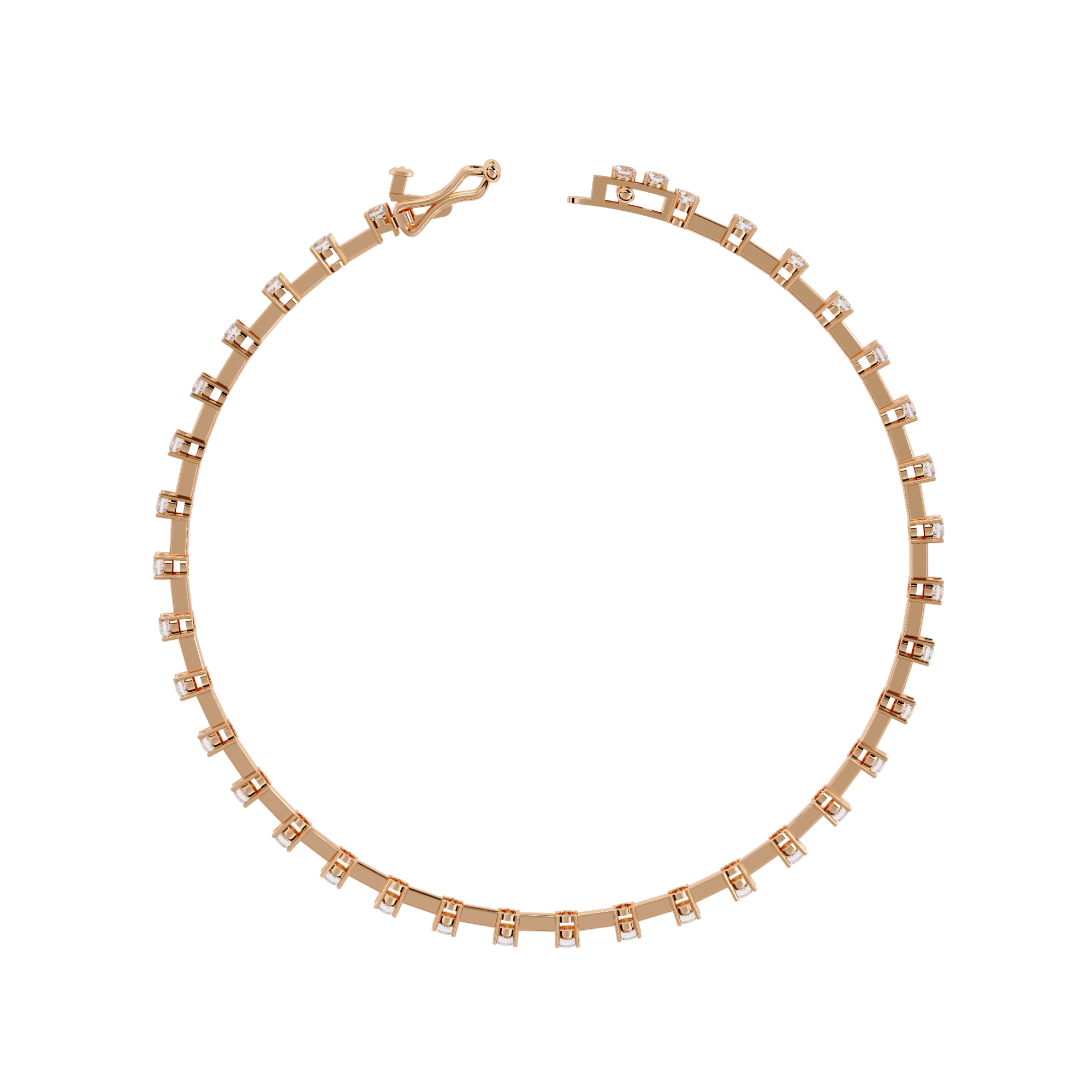 Delicate Diamond Line Bracelet