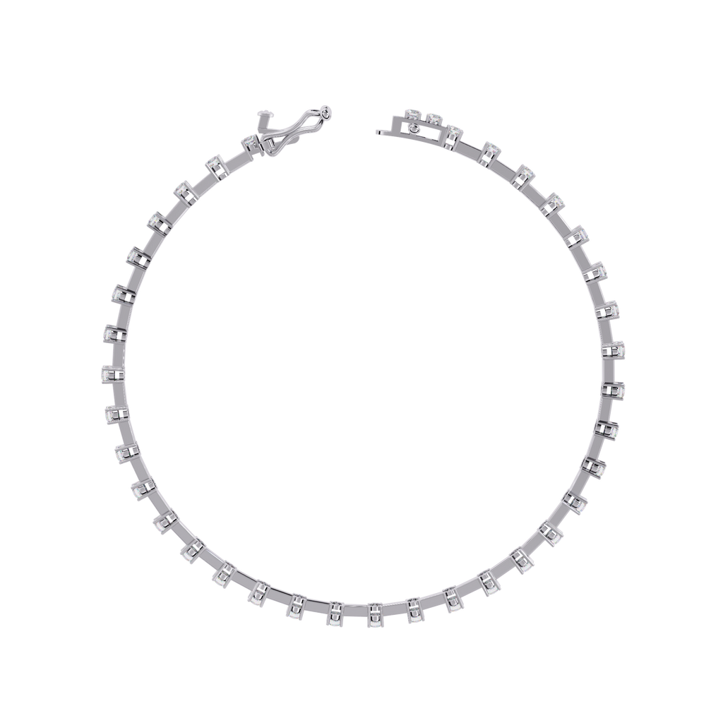 Delicate Diamond Line Bracelet