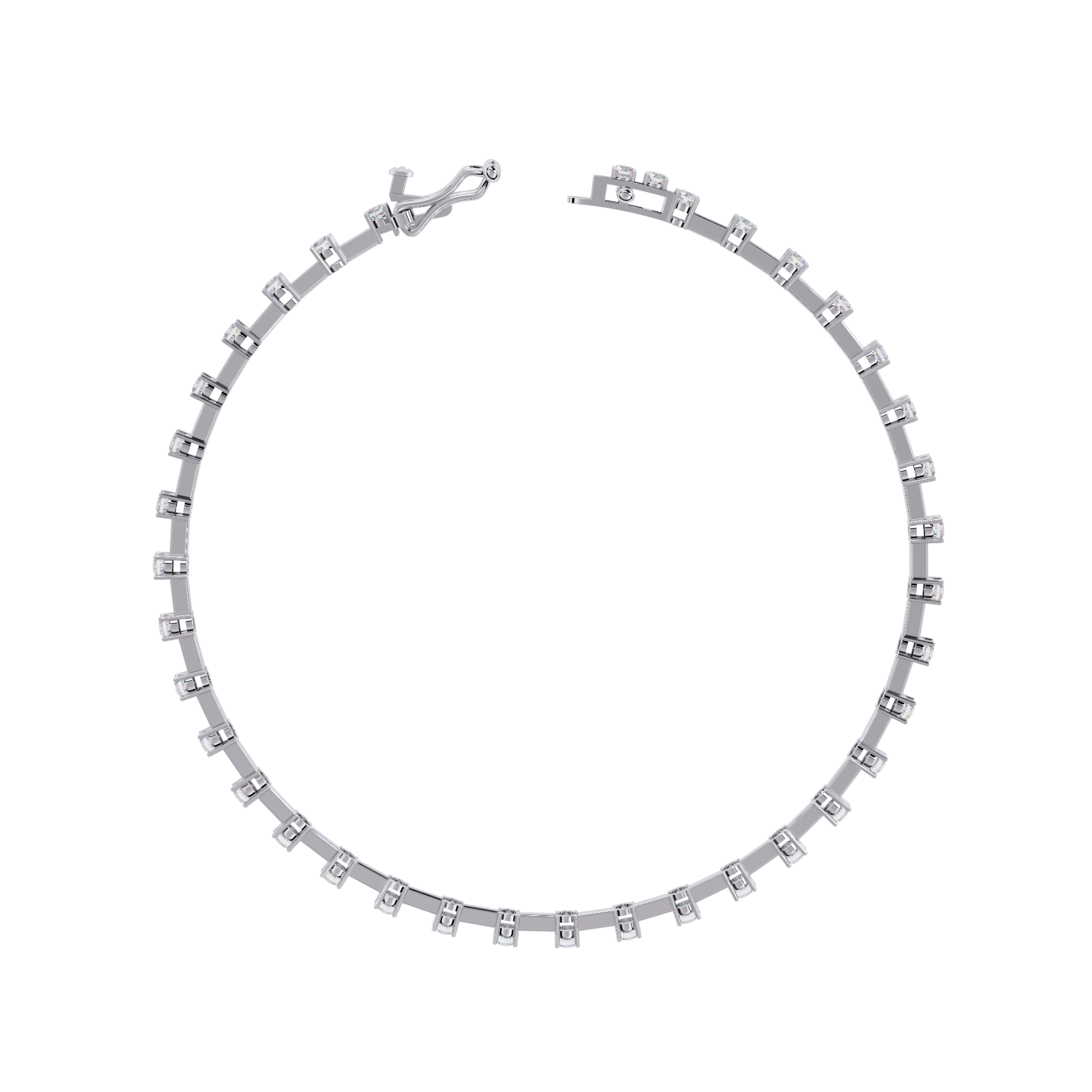 Delicate Diamond Line Bracelet