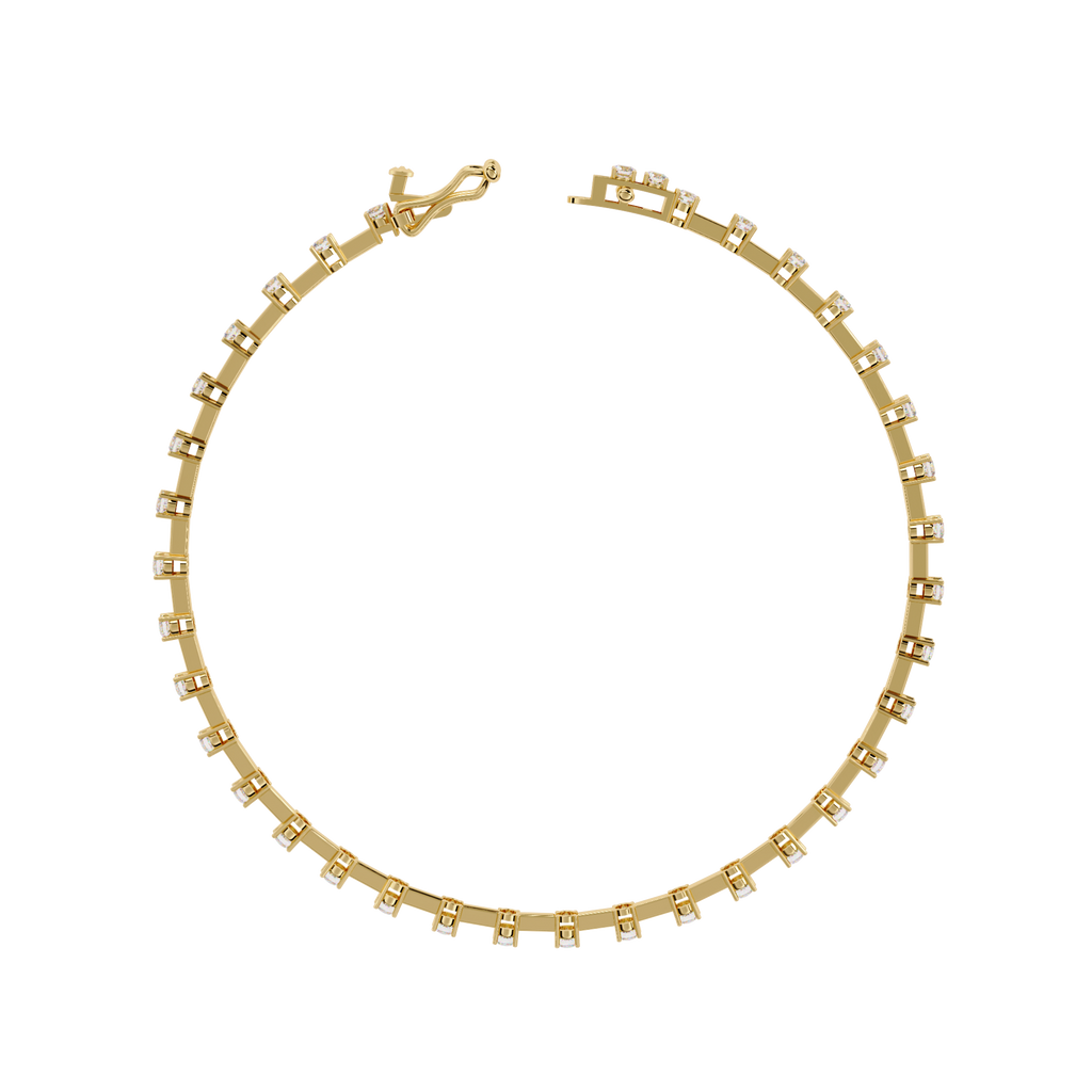 Delicate Diamond Line Bracelet