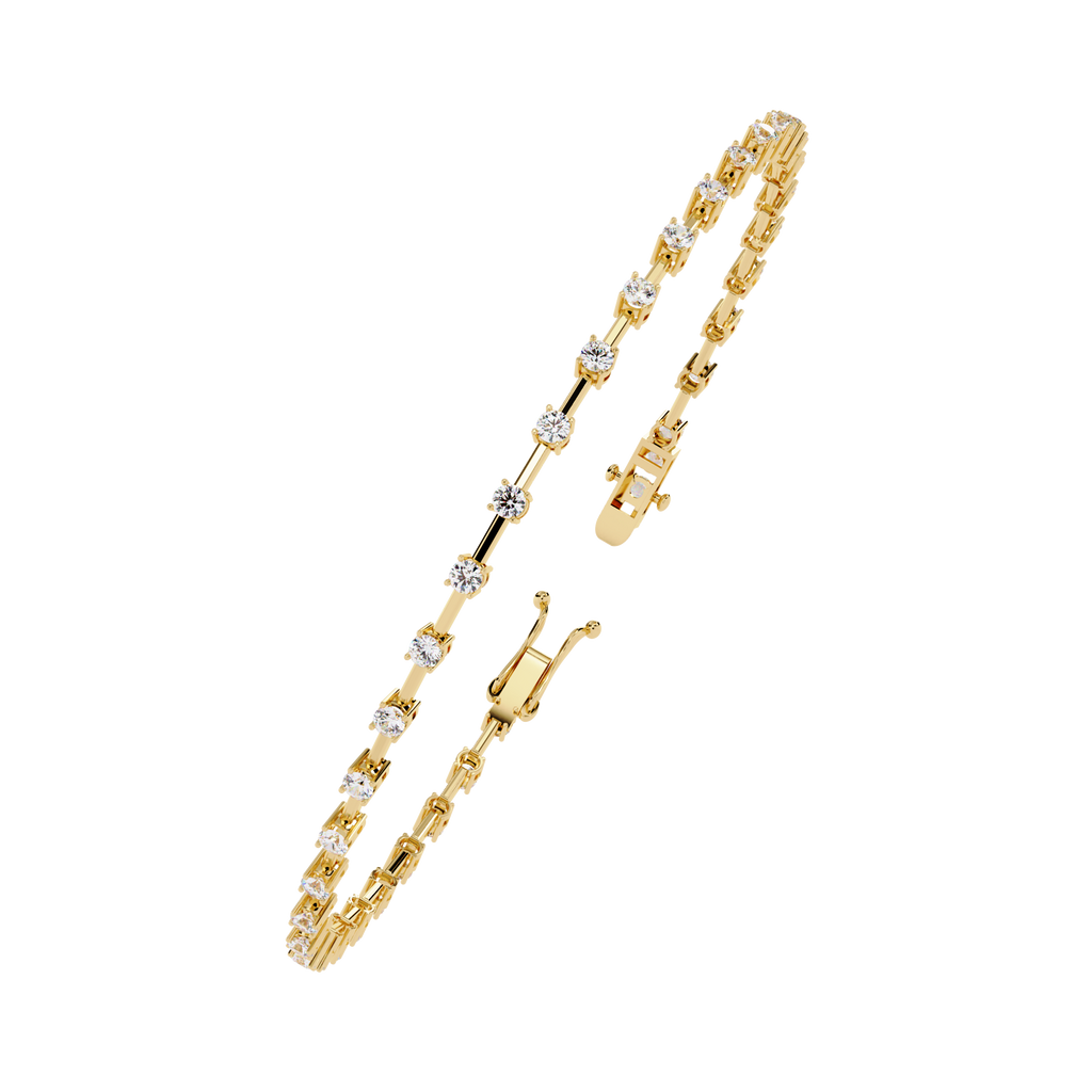 Delicate Diamond Line Bracelet