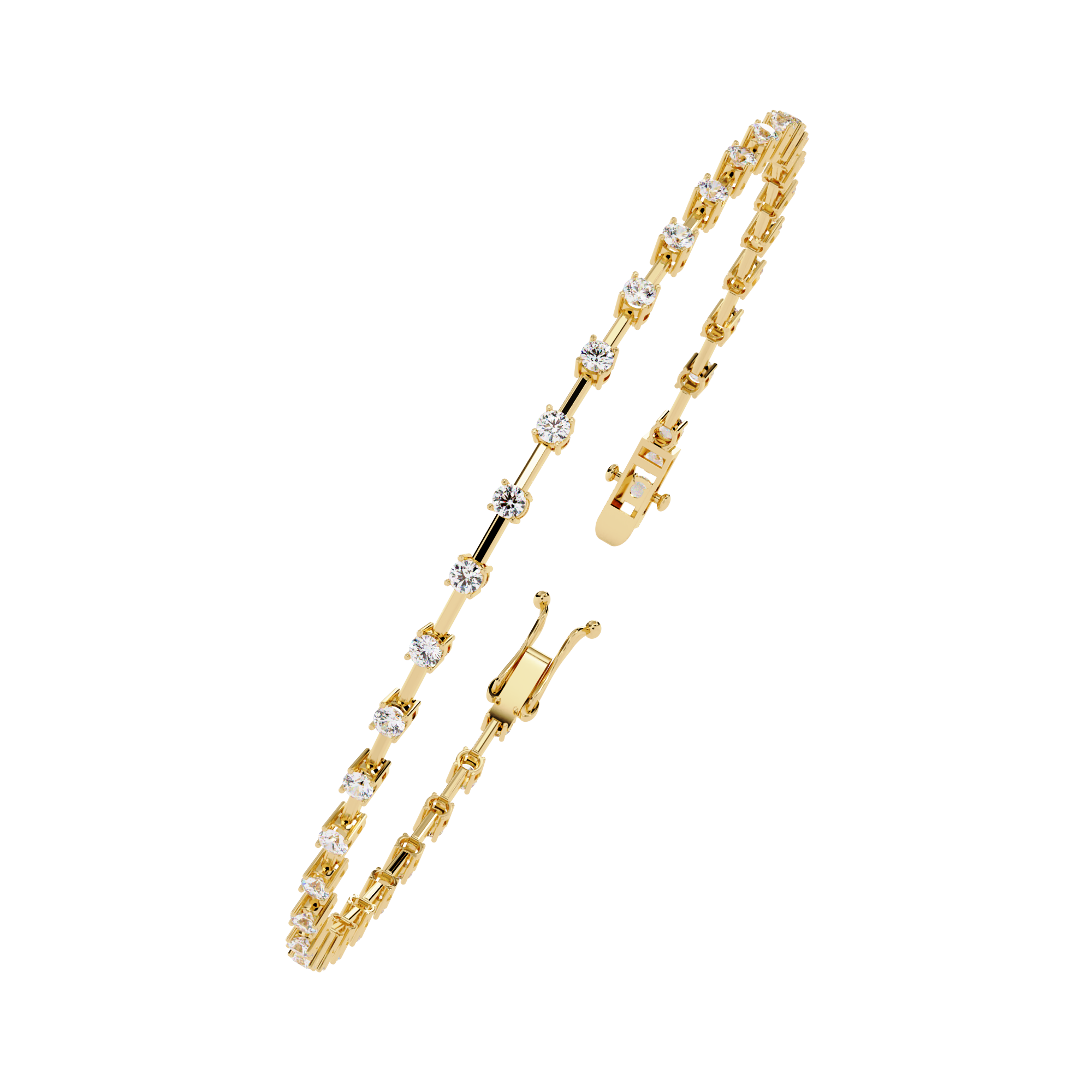 Delicate Diamond Line Bracelet