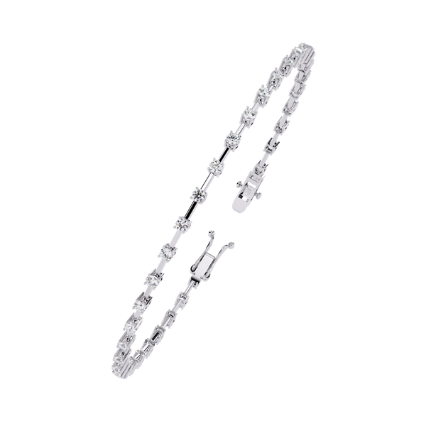 Delicate Diamond Line Bracelet