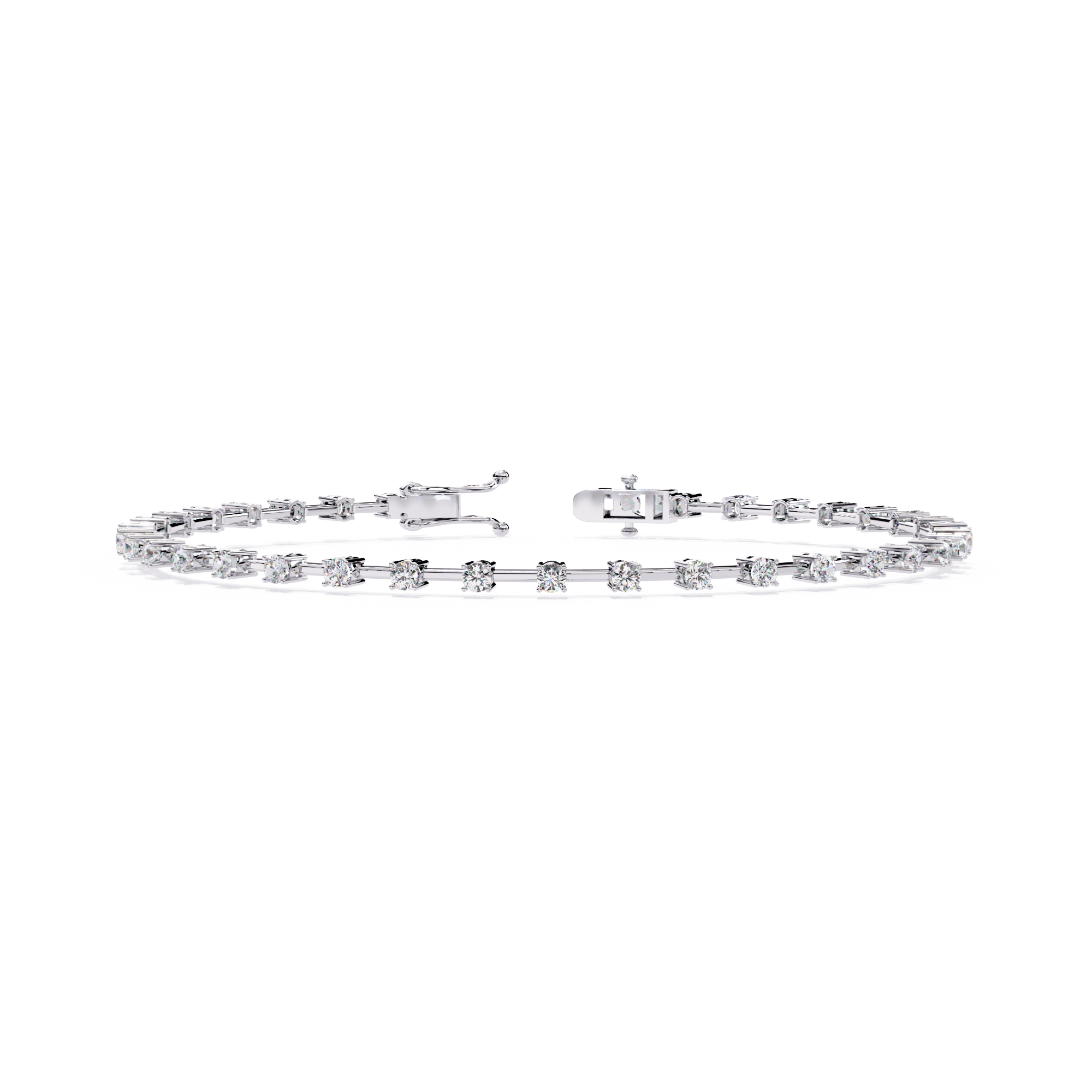 Delicate Diamond Line Bracelet