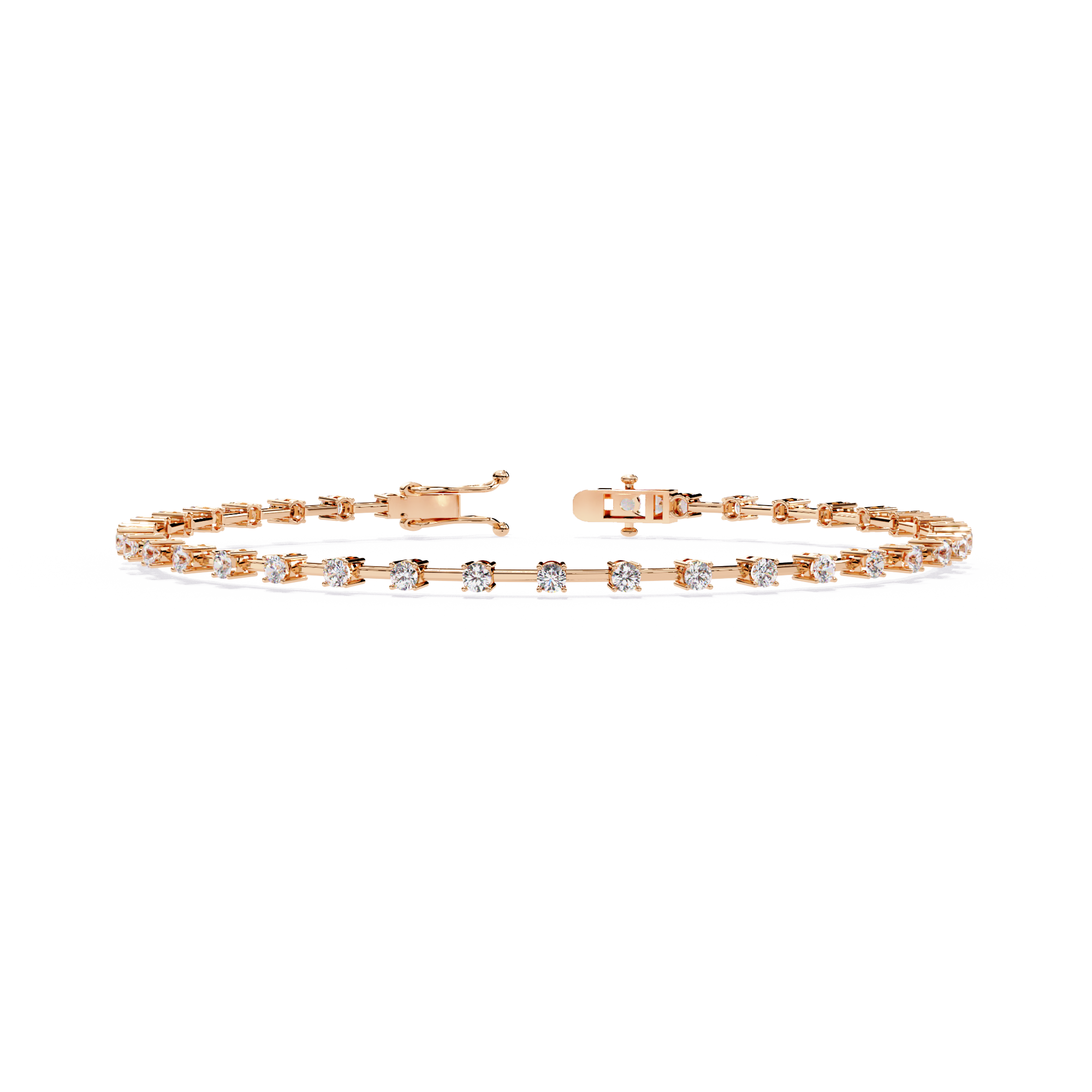 Delicate Diamond Line Bracelet