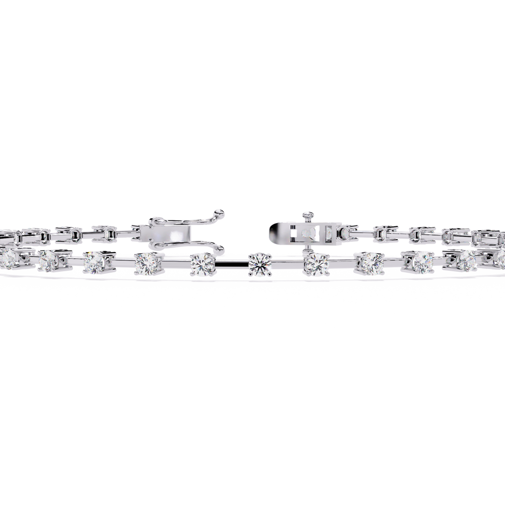 Delicate Diamond Line Bracelet