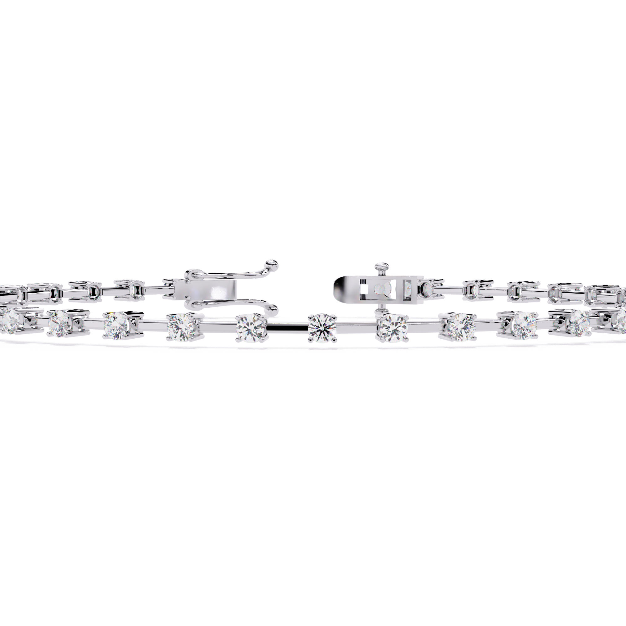 Delicate Diamond Line Bracelet