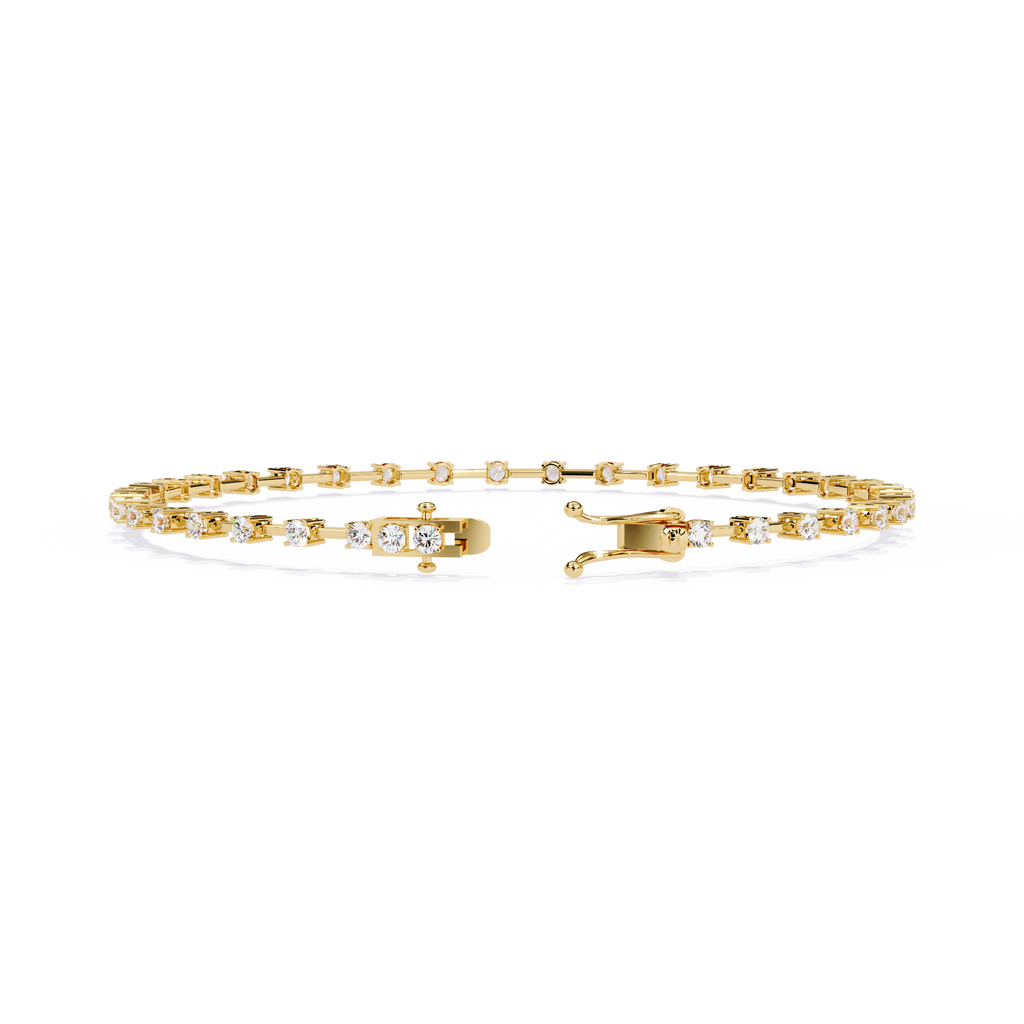 Delicate Diamond Line Bracelet