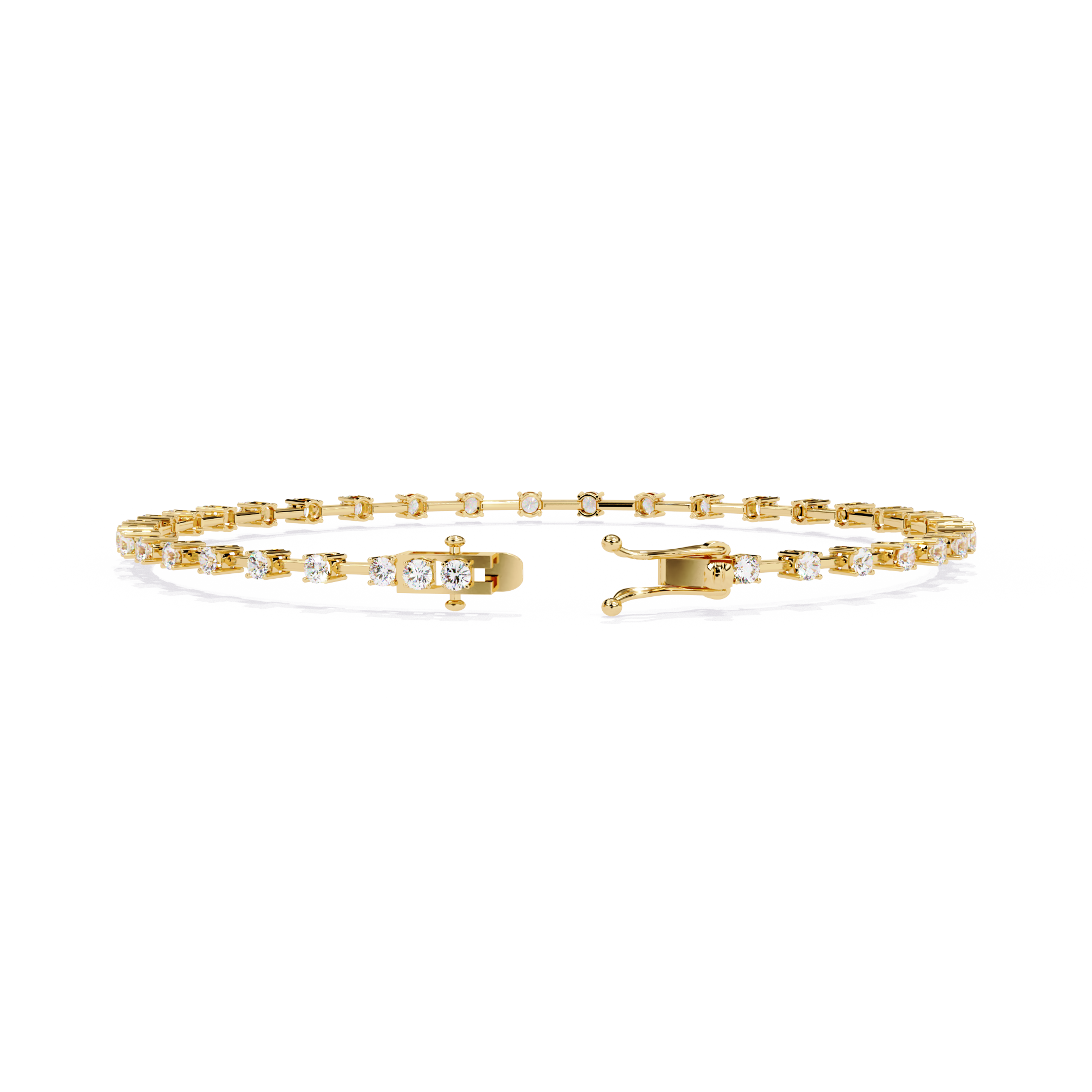 Delicate Diamond Line Bracelet