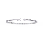 Baguette Line Diamond Bracelet