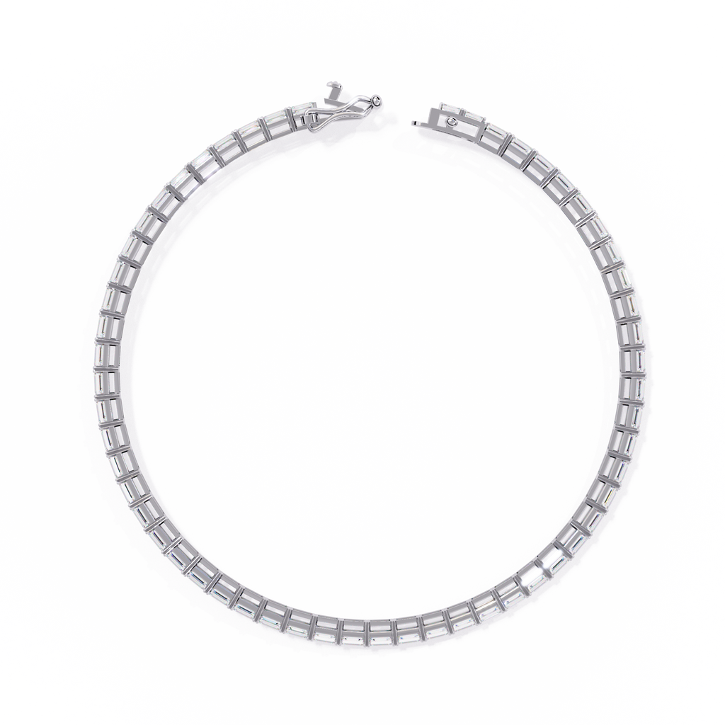 Baguette Line Diamond Bracelet
