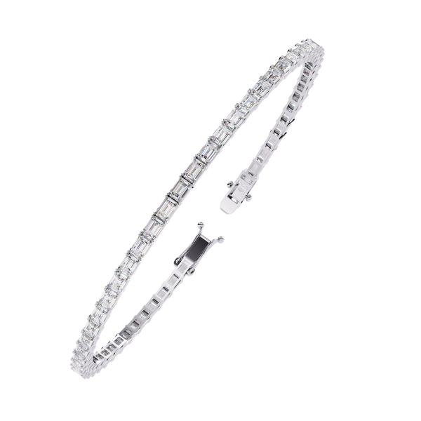Baguette Line Diamond Bracelet