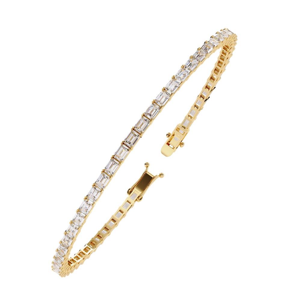 Baguette Line Diamond Bracelet