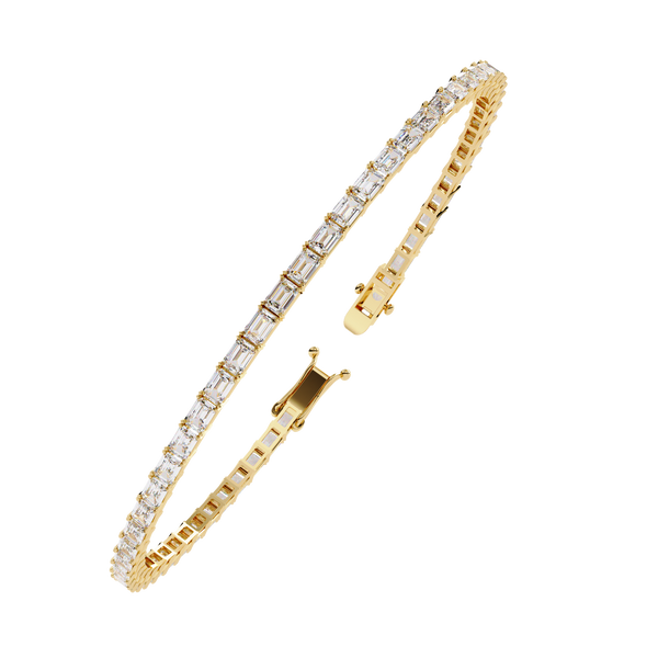 Baguette Line Diamond Bracelet