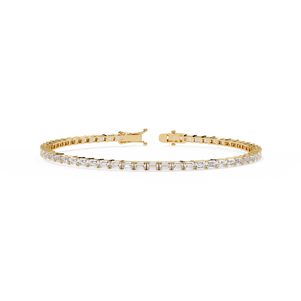 Baguette Line Diamond Bracelet