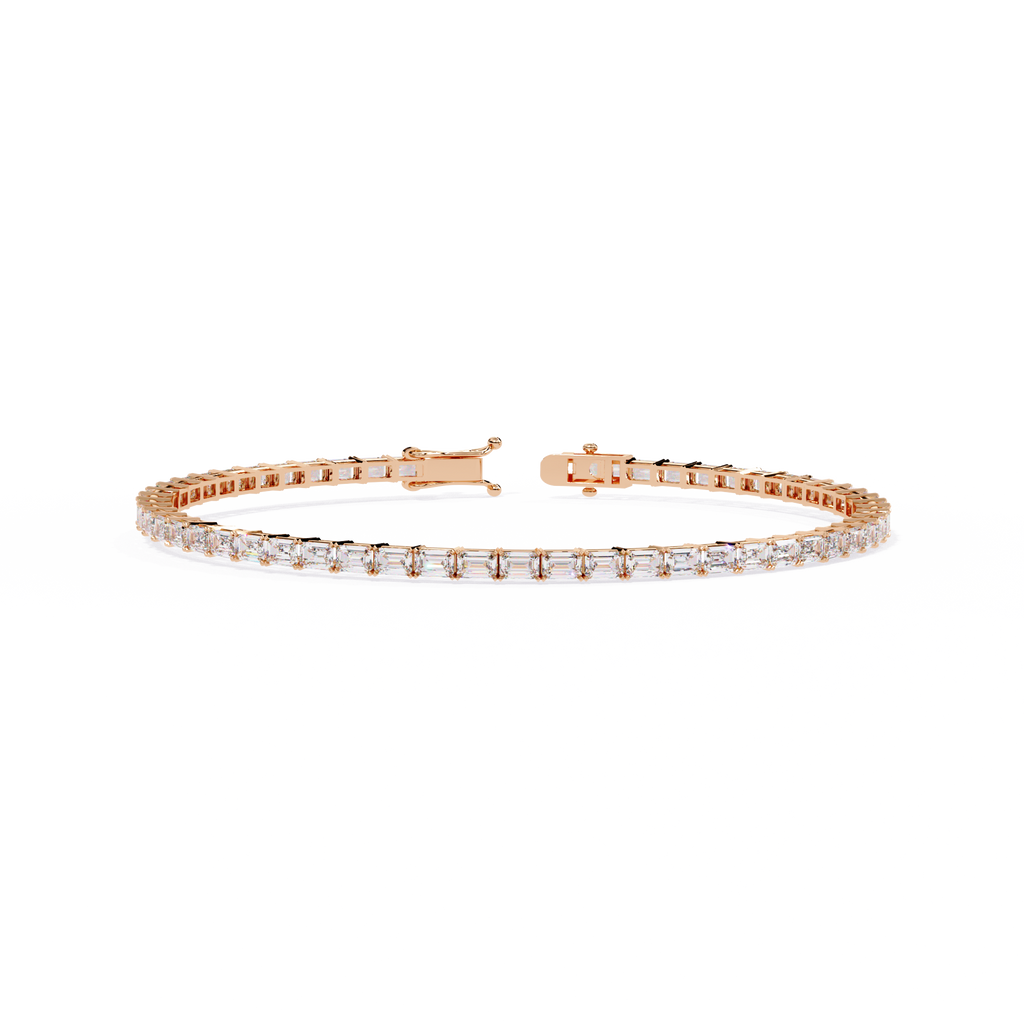 Baguette Line Diamond Bracelet
