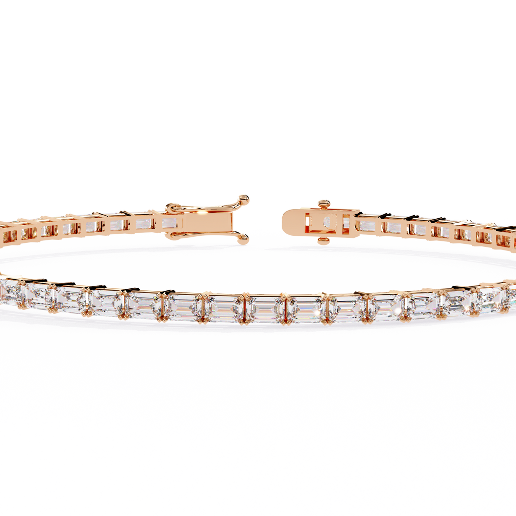 Baguette Line Diamond Bracelet