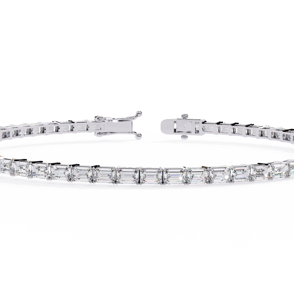 Baguette Line Diamond Bracelet