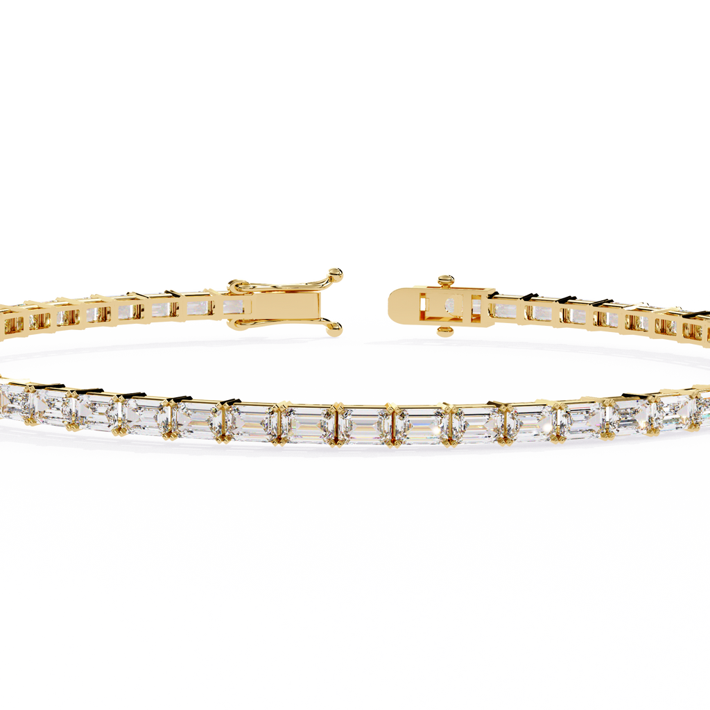 Baguette Line Diamond Bracelet