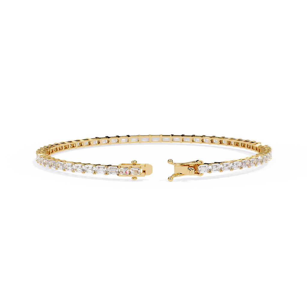 Baguette Line Diamond Bracelet