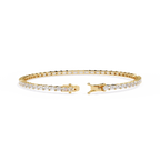 Baguette Line Diamond Bracelet